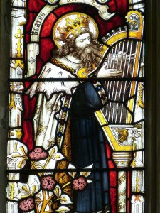 King David; stained glass window