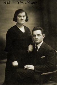 Pola Libeskind, Nachman's oldest sister, with Mayer Pomerantz, her husband.